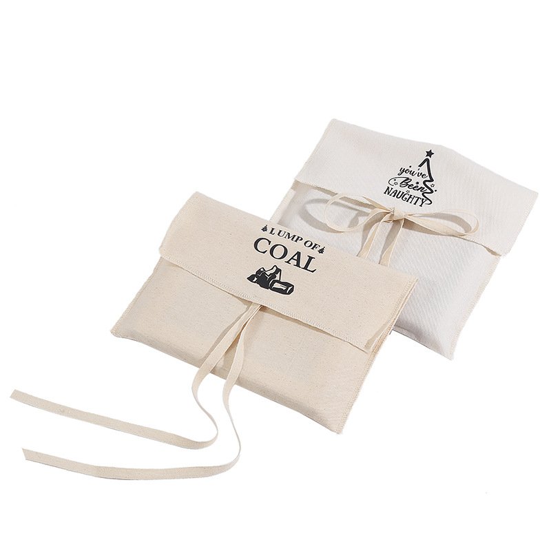 Xuerry Wholesale high quality eco-friendly reusable gift jewelry packaging custom logo printed pouch envelope bag cotton bag
