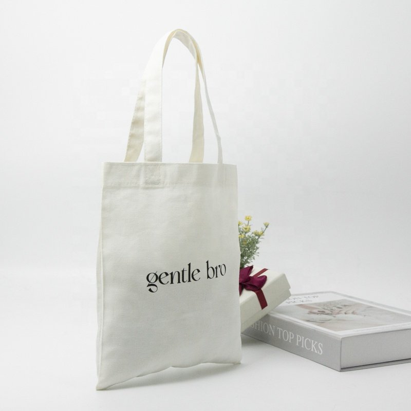 Custom Logo Tote Cotton Reusable Shopping Bag Hot Sale Handle Canvas Cotton Bag