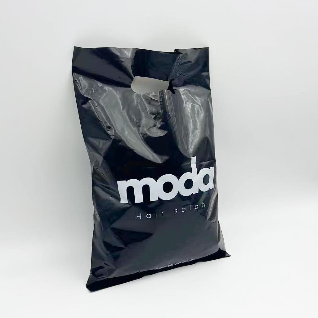 Wholesales Biodegradable Compostable Plastic Customised Shopping Bags Die Cut Handle Bags For Clothes