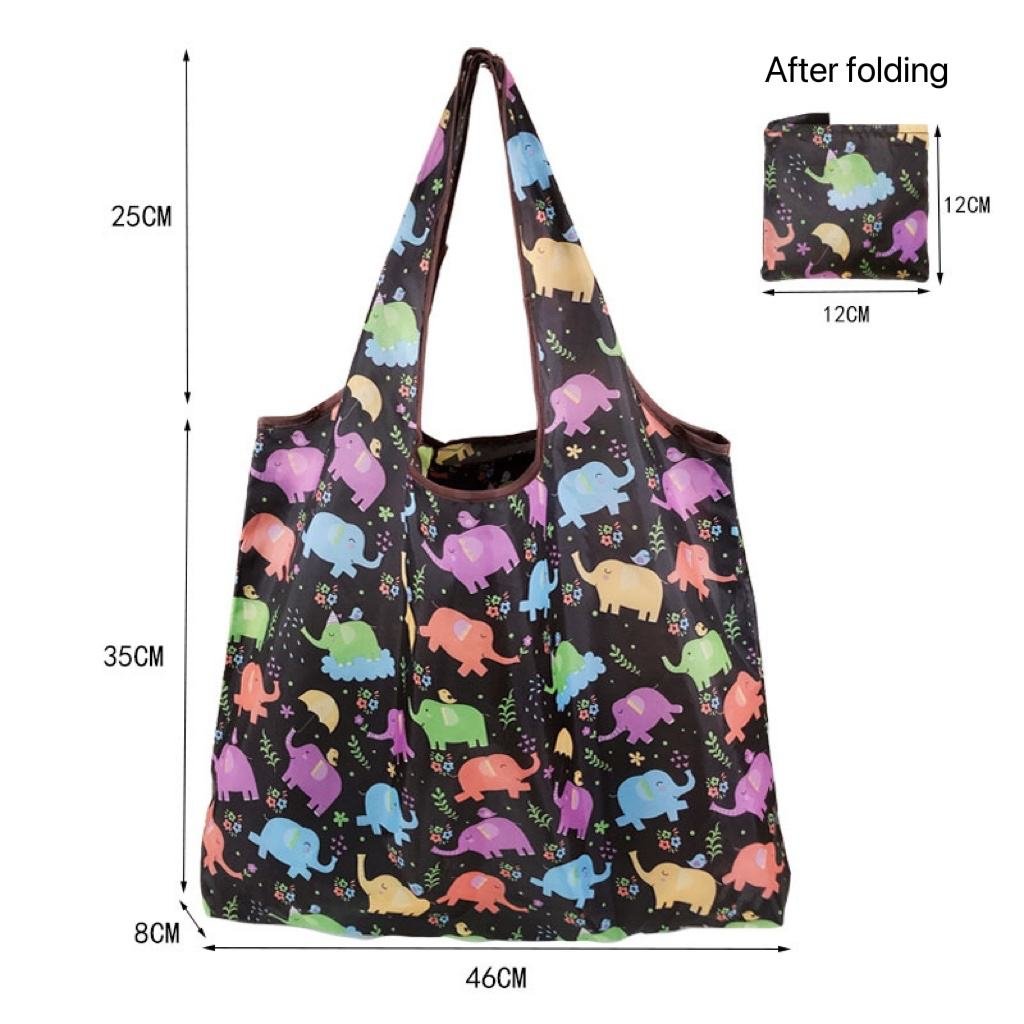 High quality cheap custom printing reusable foldable 190t nylon polyester eco shopping bag