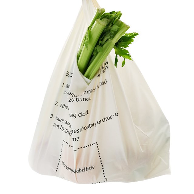 corn starch made biodegradable supermarket plastic carry shopping bags design with low price