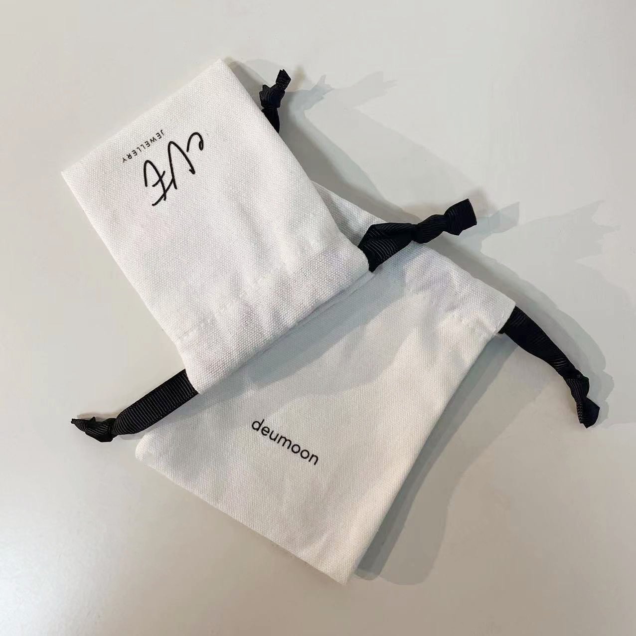 New Custom Logo Mobile Phone Packaging Bag Cotton Canvas Shopping Bag Small Jewelry Pouch
