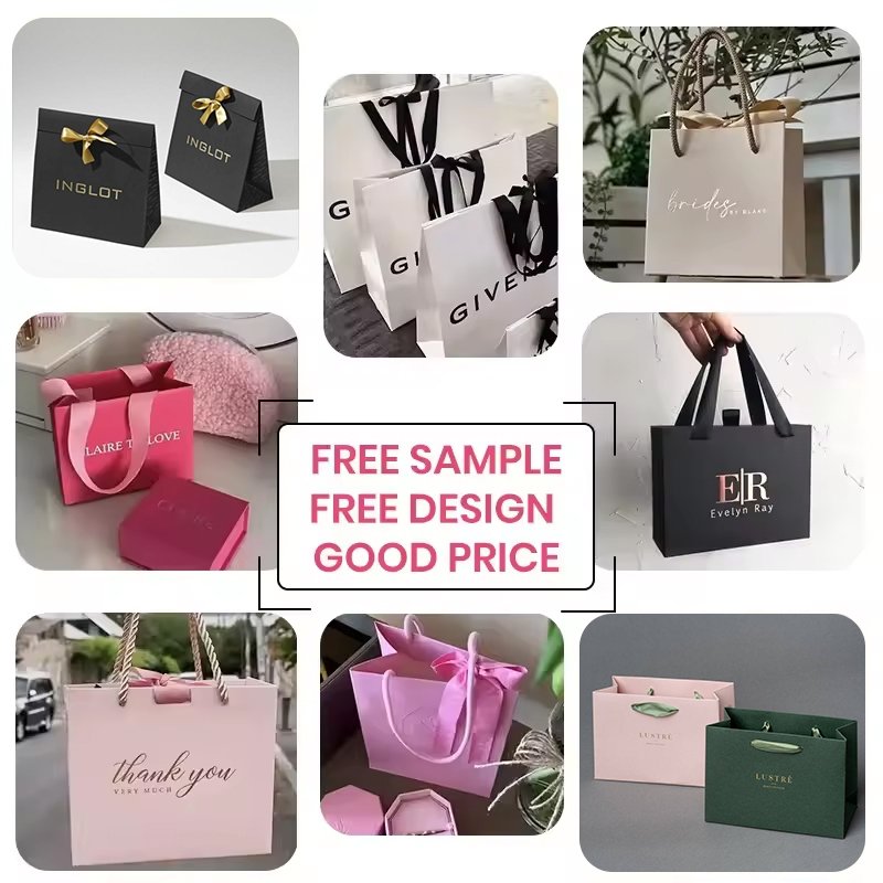 Wholesale Eco-Friendly Reusable Pink Shopping Bag Customizable Paper Packaging for Gifts Jewelry Clothing with Your Logo Handles