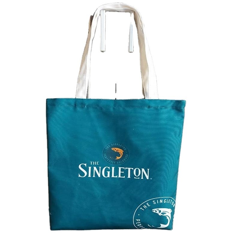 Custom Printed Logo Canvas Tote Shopping Bags Screen Printing Specialty Item for Promotional Advertising