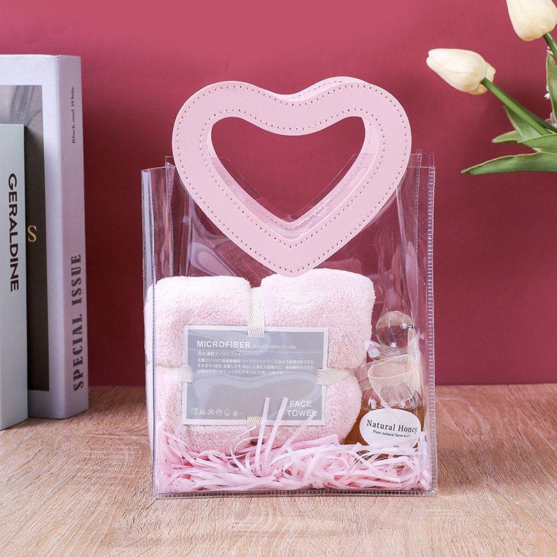 Custom Jelly Pvc Bags Pvc Clear Fashion Pvc Bags Transparent Clear Shopping Bag For Women