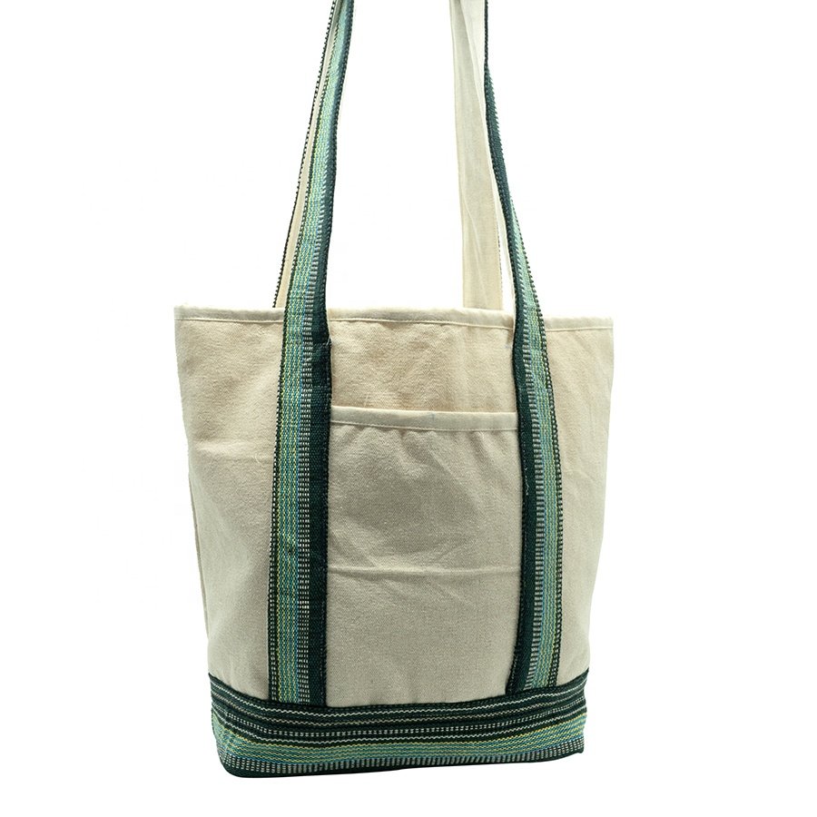 Calico Cotton 2024 NP Tote Shopping Bag Handmade Recyclable Biodegradable Eco-friendly Promotional Beach Gift Bag 5oz Capacity