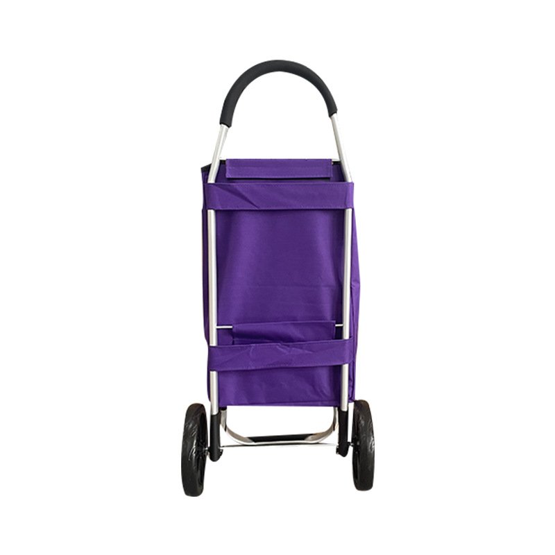 LOW MOQ 1PC folding grocery shopping bag with wheels with high quality wheels for supermarket