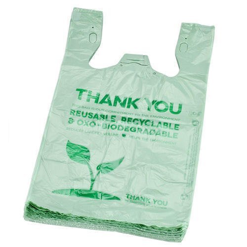 Custom Biodegradable Reusable Plastic T-Shirt Packaging Bags Eco-Friendly Printed Made in Vietnam
