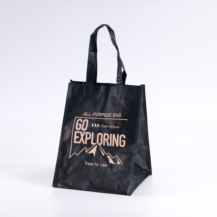 Reusable grocery shopping bags Laminated Eco Non Woven Bag Tote Rpet Pp Woven Bag With Custom Logo