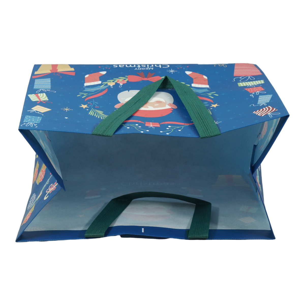 Reusable Christmas PP Laminated Non Woven Shopping Bag Eco Friendly Recycle Grocery Bag