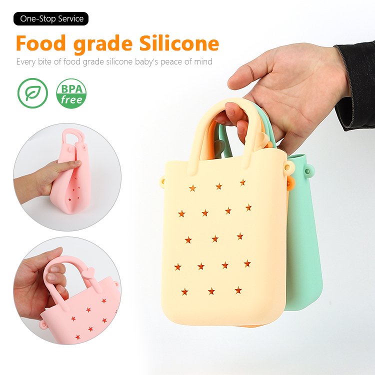 2024 Mini Women Handbags Ladies Casual Novelty silicone Hand Shopping Bag Fancy Sling Gift Bags For Kids Girls
