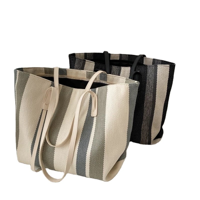 Women Shoulder Bags Underarm Zipper Large Capacity Canvas Totes Office Ladies Daily All-match Handbag Ulzzang Shopping Portable