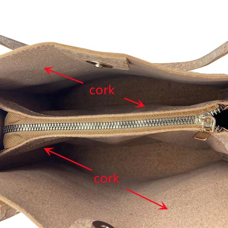 Eco Friendly Recyclable Cork handbag Shopping Bag Women Tote Bag