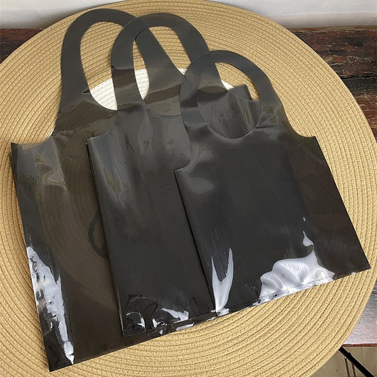 Yiwu Factory Wholesale Extra Thick Plastic Gift Bags Custom Printing Simple High-End Shopping Bags Clothing Packaging Packaging