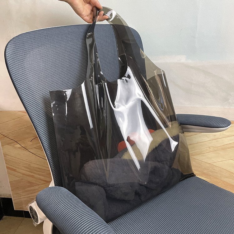 Yiwu Factory Wholesale Extra Thick Plastic Gift Bags Custom Printing Simple High-End Shopping Bags Clothing Packaging Packaging