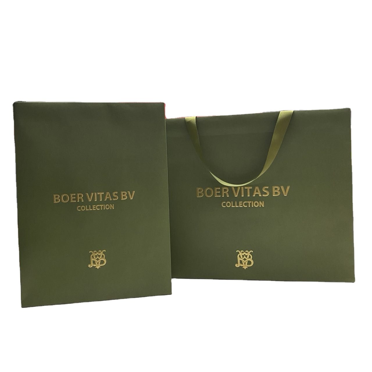 Custom Personal Luxury Large shopping Paper bags With Your Own Logo Package Paper Gift bag Custom Green Paper bags Print