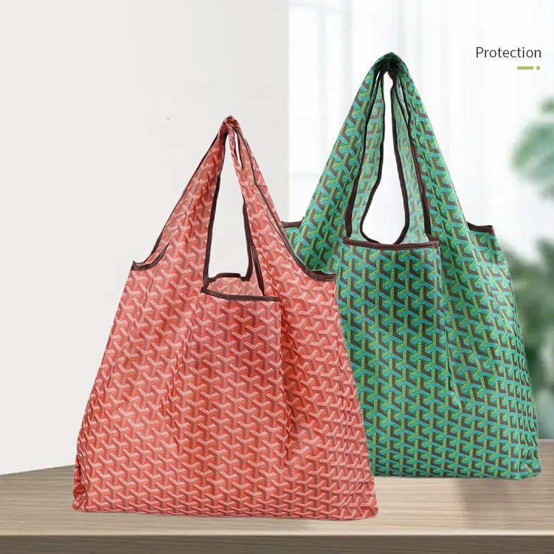 Yuhong Reusable Eco friendly Shopping Storage Bag Oxford Large Shopping Bag Foldable Shopping Tote Bag