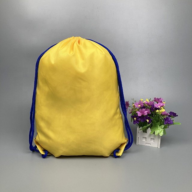 Reusable Polyester Shopping Bag With My Logo Waterproof Polyester Travel Bag Recycled Drawstring Polyester Bag Design