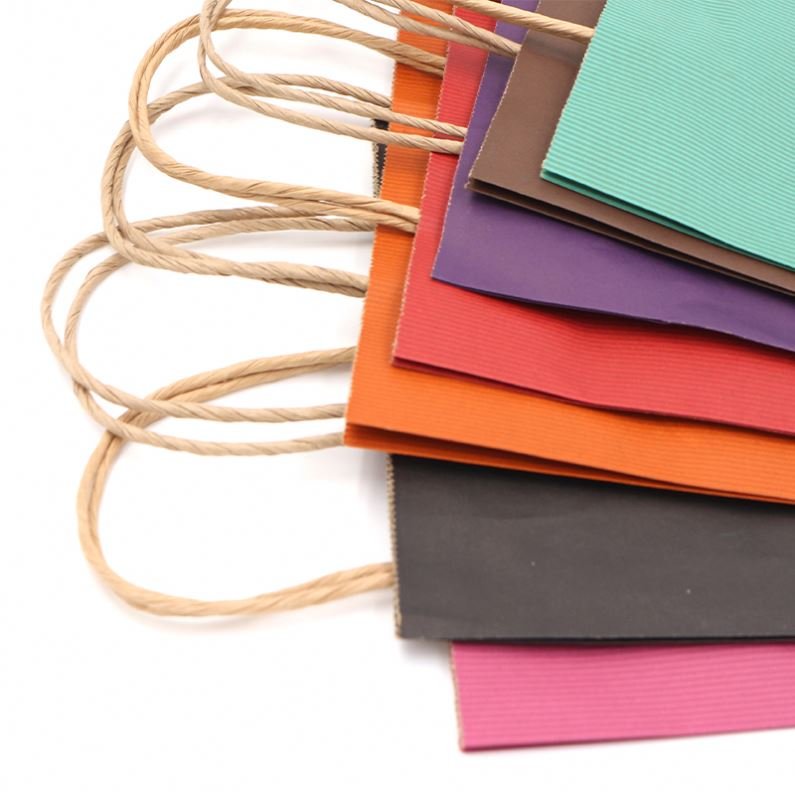 China supplier Custom made twists handle closeout shopping bags