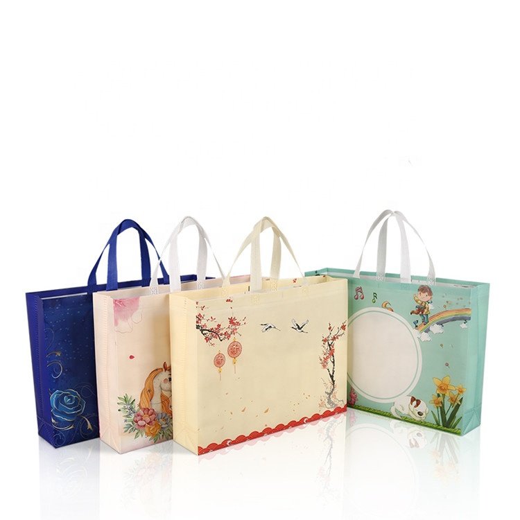Wholesale Mix Colors customized promotional lamination non woven pp packaging bag