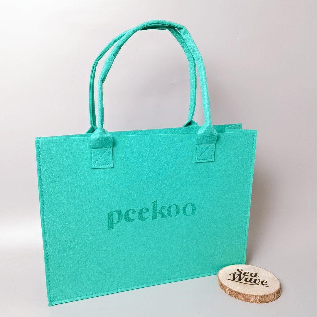 Customized felt handbag tote bag large capacity portable environmental protection shopping all-match bag gift shopping bag