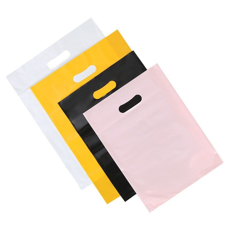 High Quality Small Business Wholesale Strong Reusable Expandable Custom Logo Plastic Shopping Bags With Handle For Cart