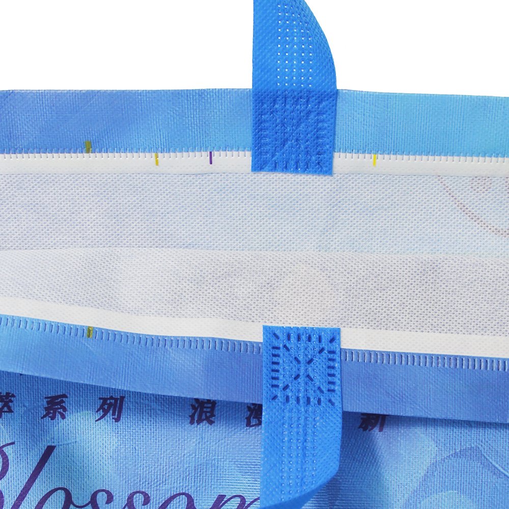 Best Quality Flat Bottom Nonwoven Tote Supermarket Bag Eco Grocery Gift Bag Recycling Laminated Pp Nonwoven Shopping Bag