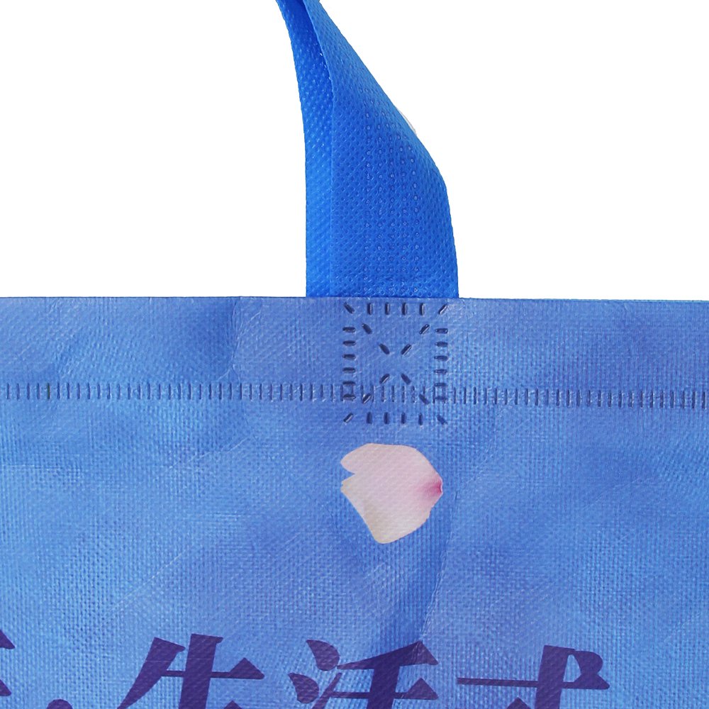 Best Quality Flat Bottom Nonwoven Tote Supermarket Bag Eco Grocery Gift Bag Recycling Laminated Pp Nonwoven Shopping Bag
