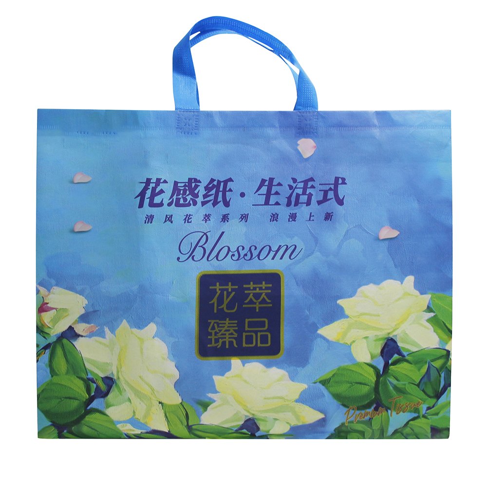Best Quality Flat Bottom Nonwoven Tote Supermarket Bag Eco Grocery Gift Bag Recycling Laminated Pp Nonwoven Shopping Bag