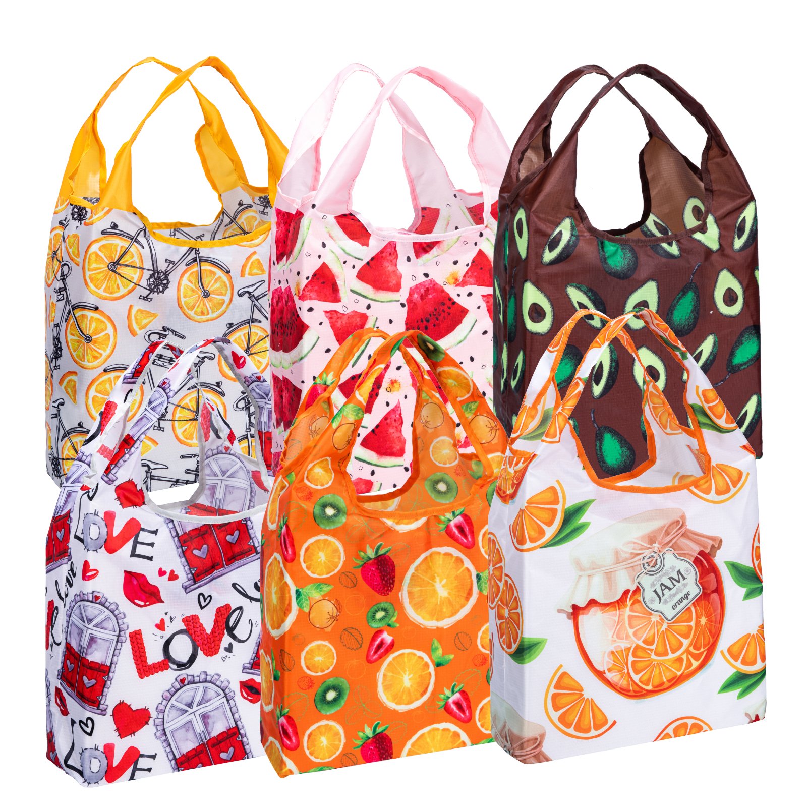 Reusable Grocery Bags Lightweight Durable Shopping Bags Washable Foldable Gift Tote Grocery Bags
