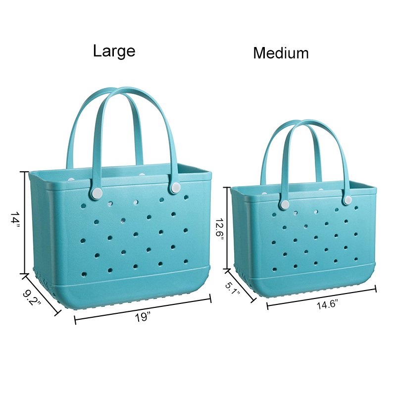 wholesale Waterproof Woman EVA Tote Large Shopping Basket Bags Beach Silicone Bogg Bag