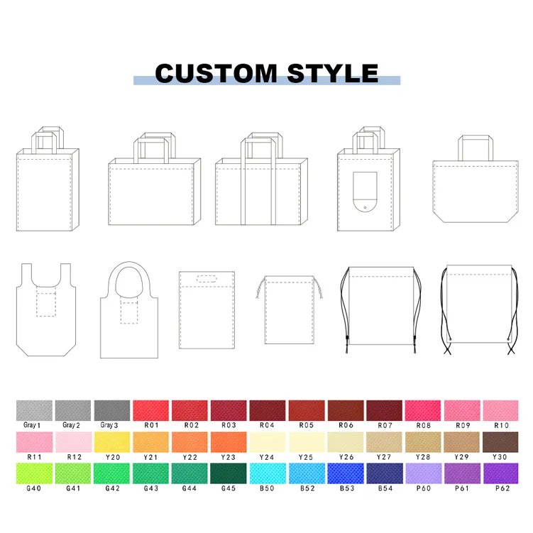 Wholesale Price Custom Printed Gold Metallic Recycle Reusable Pp Laminated Non Woven Tote Shopping Bags Non Woven Shopping Bag