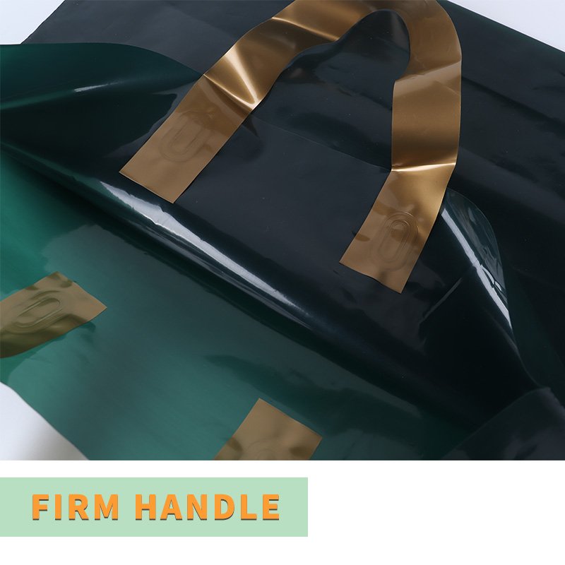 China Manufacture bags supplier soft loop handle plastic bag custom shopping bag with logo design for clothing packaging