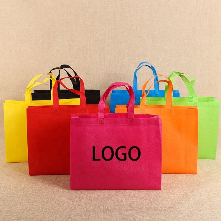 Custom Logo Promotional Eco-friendly Tote Bags Reusable Fashion Non-Woven Shopping Bag