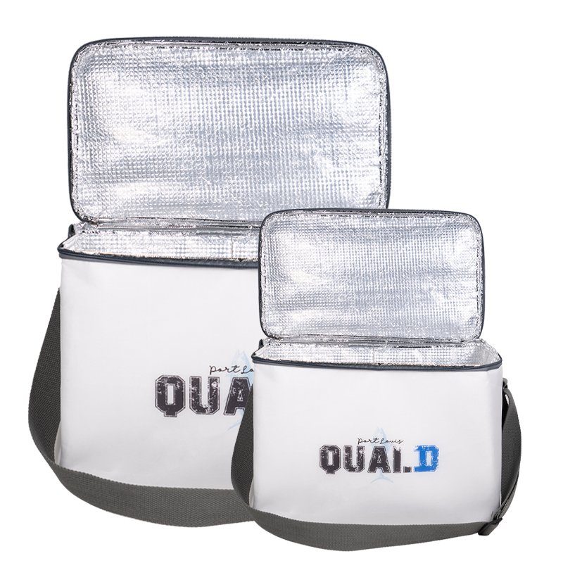 Custom eco friendly reusable supermarket thermal insulated non woven cooler shopping bag for grocery hot food delivery reheating