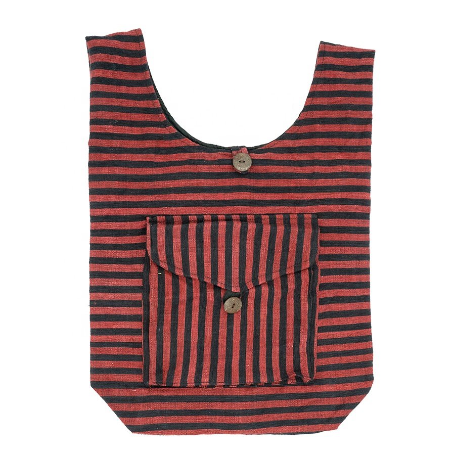 Unisex Boho Chic Canvas Shopping Bag with Vintage India Design Bohemian Chains Zipper Closure New Casual Cotton Fabric Travel