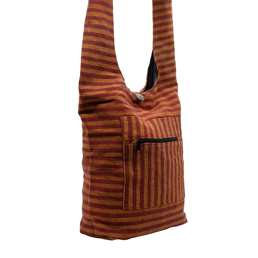 Unisex Boho Chic Canvas Shopping Bag with Vintage India Design Bohemian Chains Zipper Closure New Casual Cotton Fabric Travel