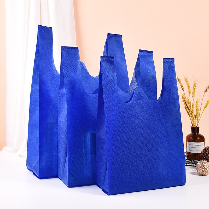 China Factory Cheap Wholesale Non Woven W Cut Shopping Bag Eco Pp Non Woven Bag Customized Color Size