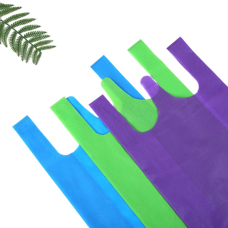 China Factory Cheap Wholesale Non Woven W Cut Shopping Bag Eco Pp Non Woven Bag Customized Color Size