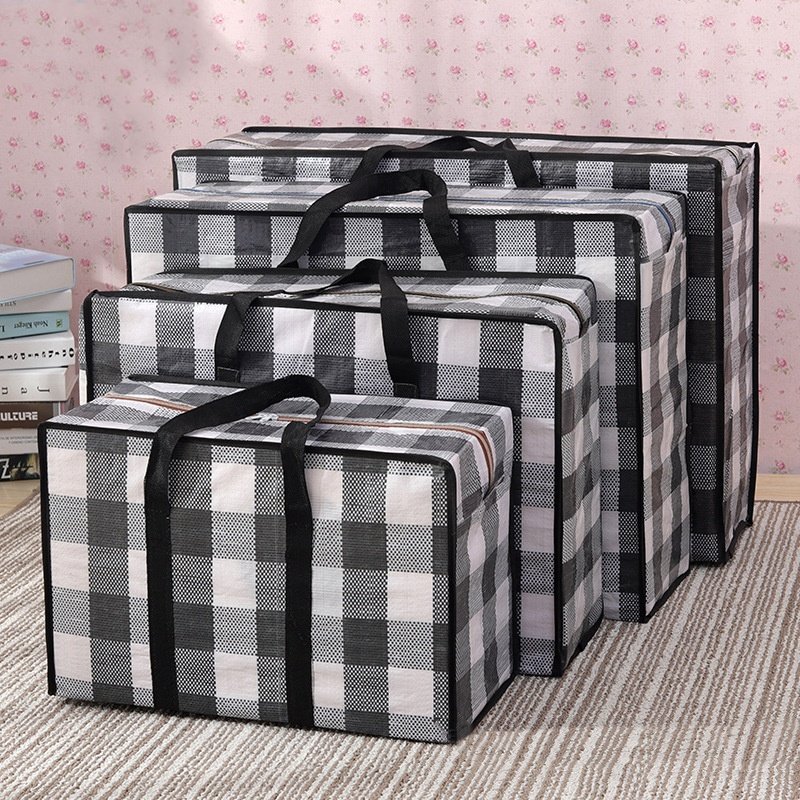 OEM, ODM customized reusable PP woven storage bags, large shopping bags, can be used for moving, shopping and travel packaging