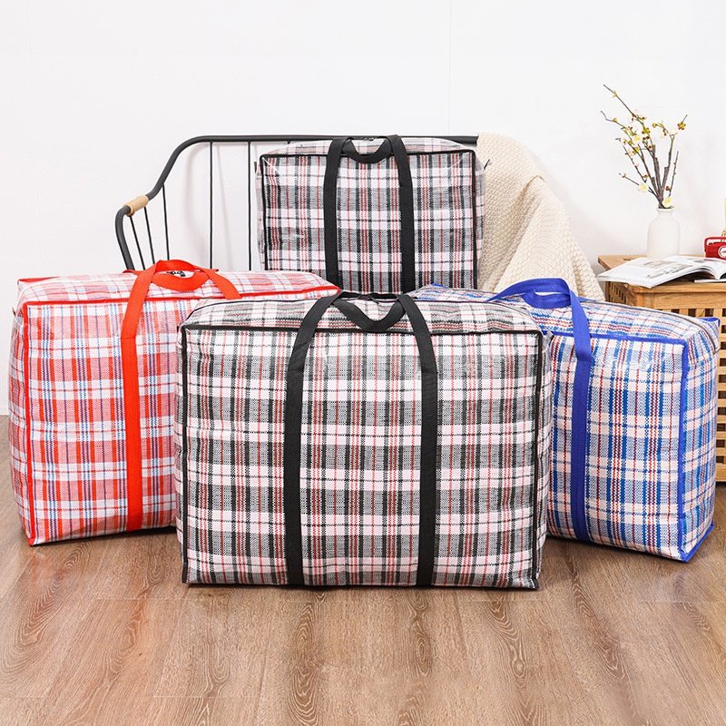 OEM, ODM customized reusable PP woven storage bags, large shopping bags, can be used for moving, shopping and travel packaging