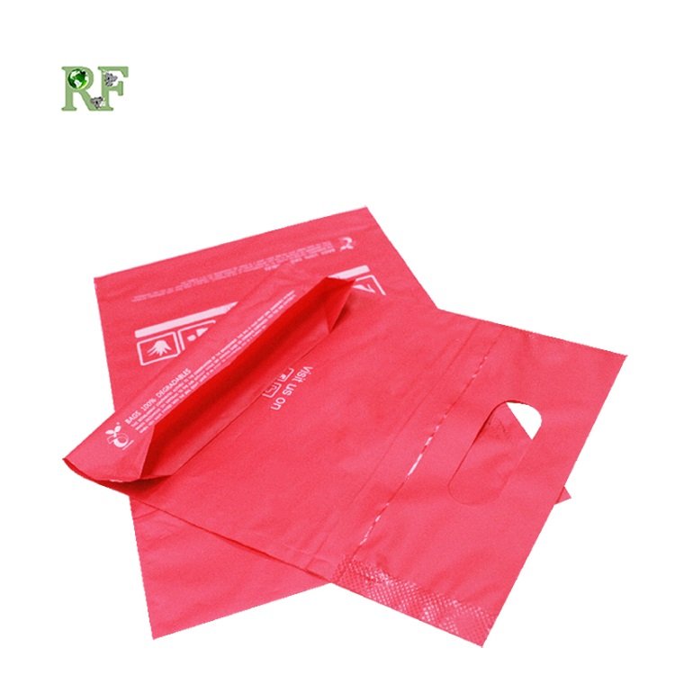100 Biodegradable Die Cut Shopping Bags with logo for supermarket/grocery/promotion