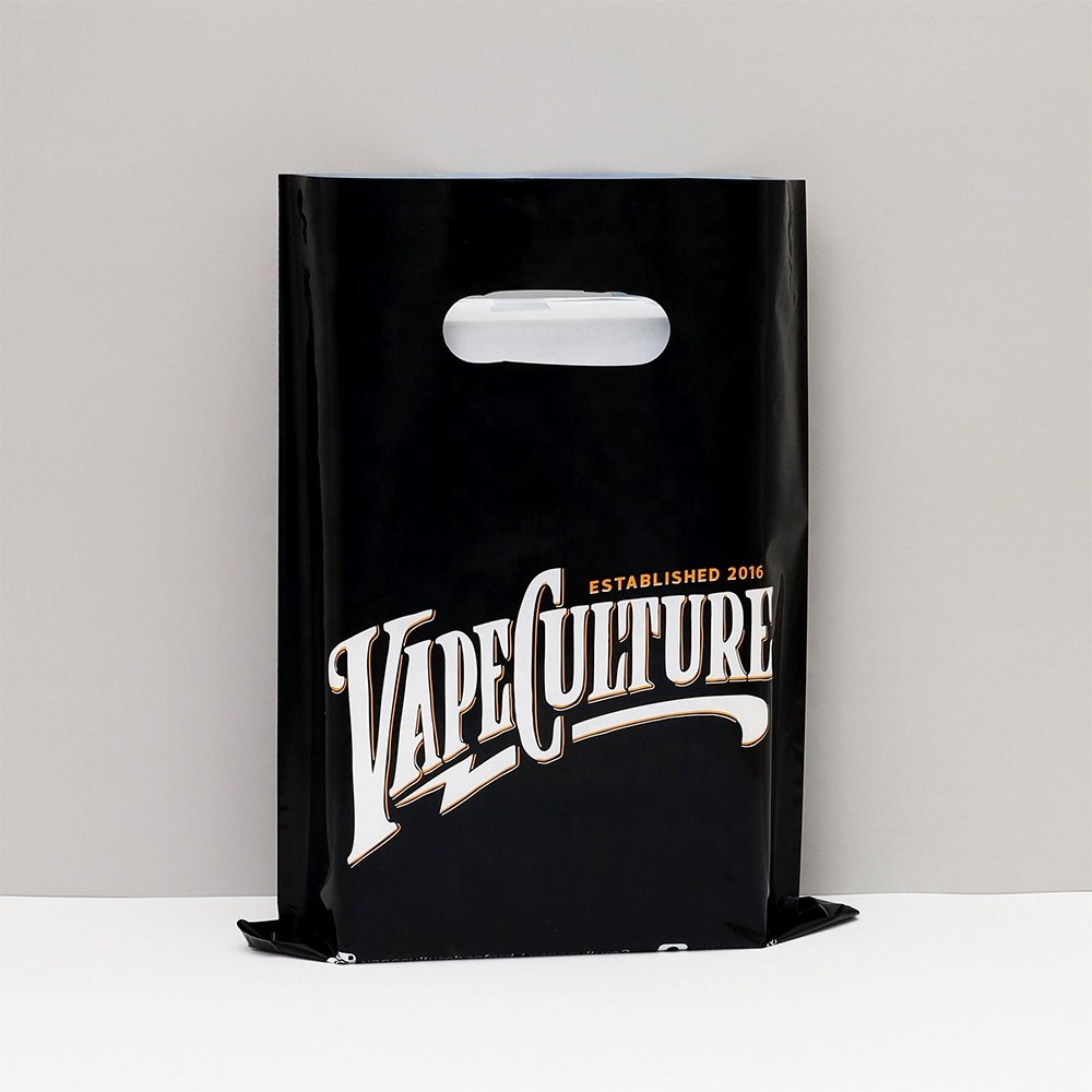 Merchandise Bag Poly Retail Plastic Shopping Bag Die Cut Bags with Handle for Gift Wrap Business Package