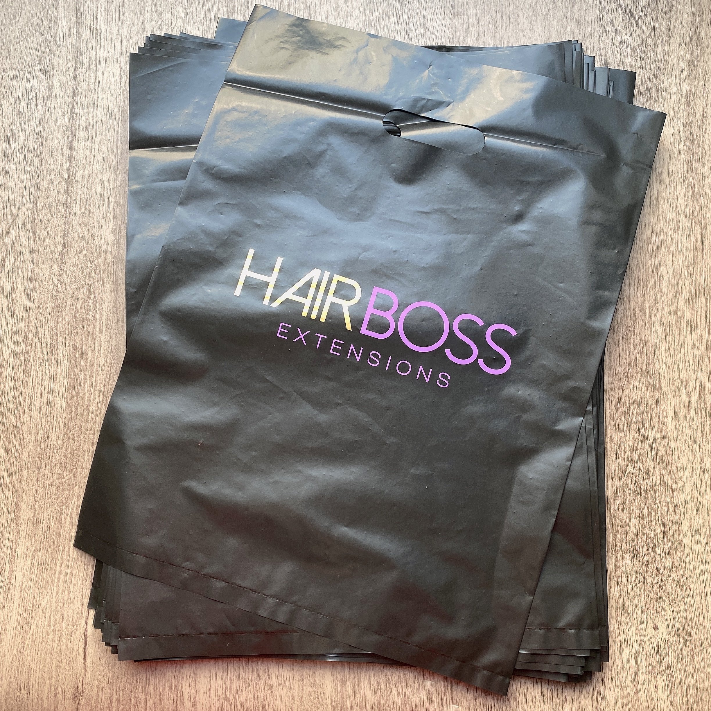 Wholesale Custom Plastic Bags With Logo Recyclable T-shirts Bag Die Cut Handle Groceries Business Promotion Shopping Bags