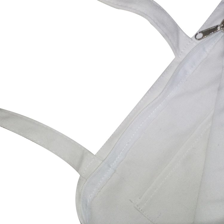 Wholesale Customized Printed LOGO Many Pockets Large Capacity, plain blank canvas makeup bag with golden zipper For Wome