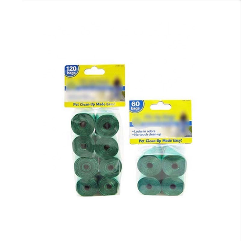 Home pet use eco-friendly high quality biodegradable PLA material dog poop bags rolls