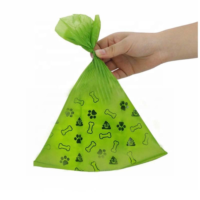Home pet use eco-friendly high quality biodegradable PLA material dog poop bags rolls