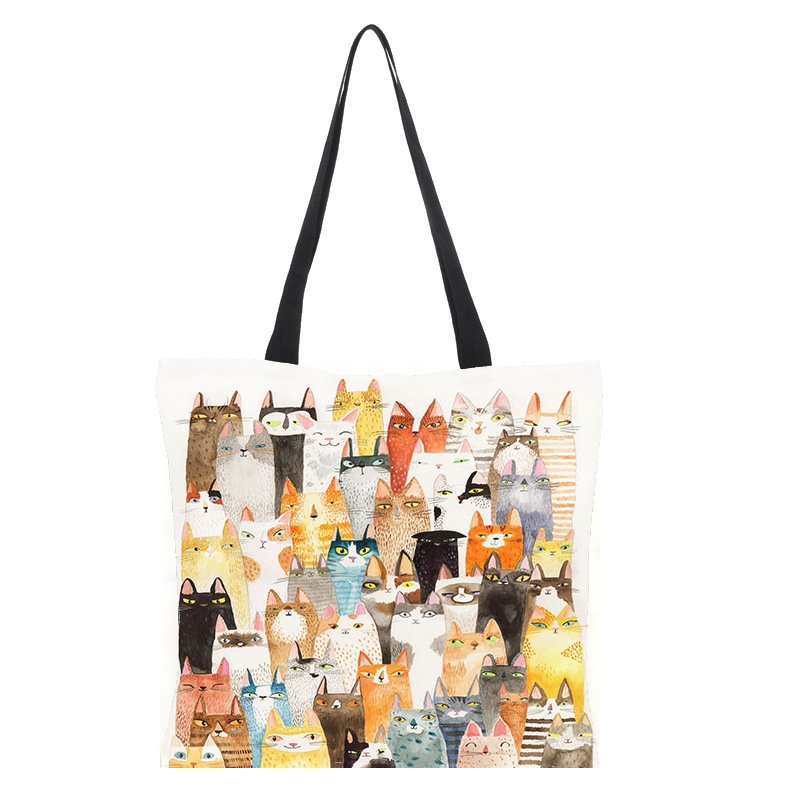 Reusable Large Capacity Women Shoulder Handbags Casual Canvas Tote Bag Heavy Duty for Shopping Grocery Travel Outdoor