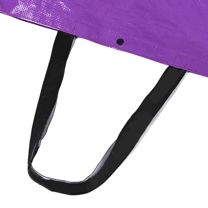 Eco Button Design Pp Grocery Shopping Bags Custom Laminated Purple Pp Woven Bags Recycled With Handle Letter Pattern