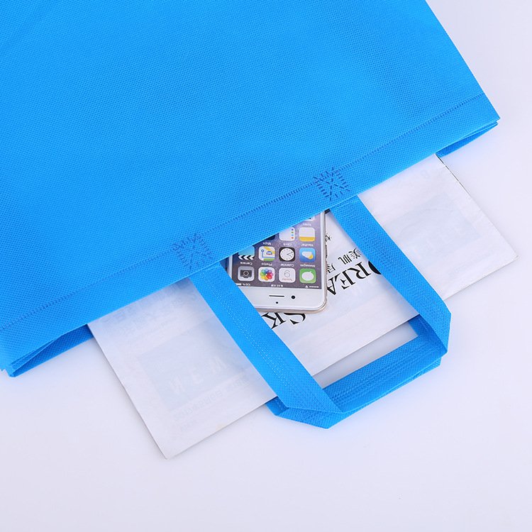 Custom non-woven tote shopping bag eco-friendly underarm bag large capacity handbag with customized size logo color accessories